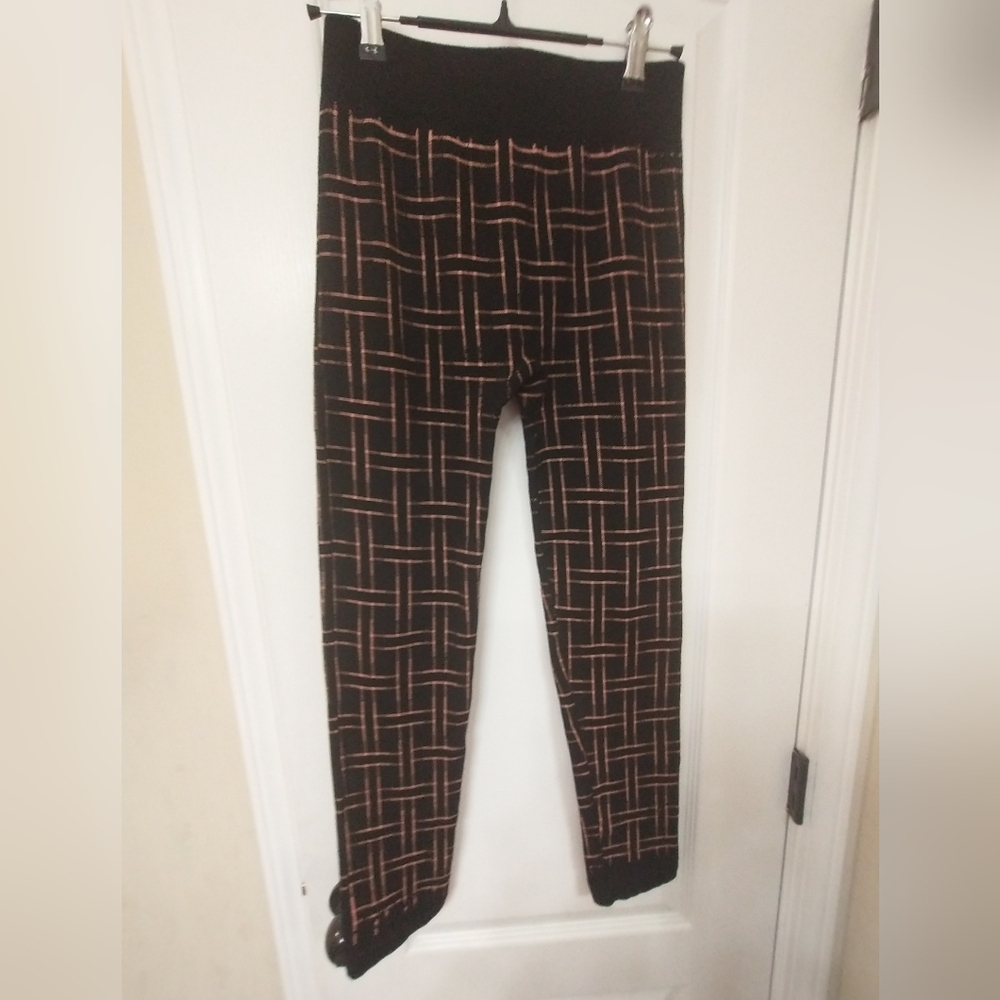 Black and Orange Patterned Leggings